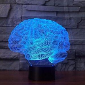 3D светильник, ночник "Мозг"
