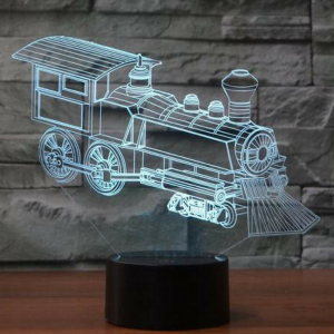3D светильник, ночник "Паровозик"