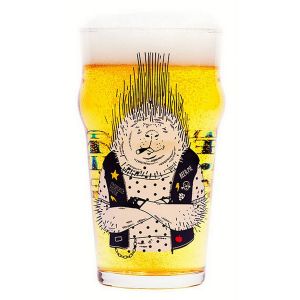 Бокал для пива 0,5 "Дикобраз - байкер"