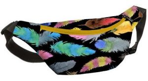 Напоясная сумка, бананка "Ананасики"