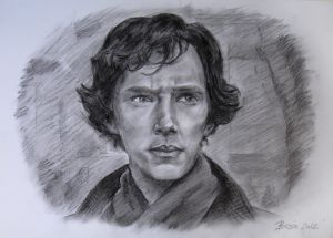 Портрет по фотографии, простой карандаш, формат А4