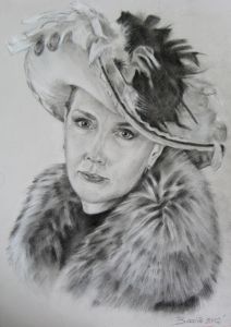 Женский портрет по фотографии, простой карандаш, формат А3