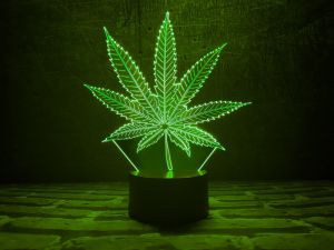 Сенсорный светильник 3D "Лист Растамана"