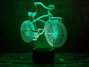 Сенсорный светильник 3D "Велосипед классик"