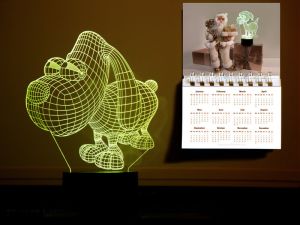 Сенсорный светильник 3D "Песик"