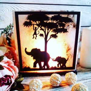 Cоляной светильник "Это Африка"