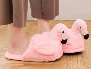 Тапочки комнатные "Фламинго розе", светлый