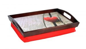 Поднос на подушке "Сердечко"