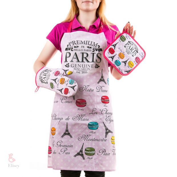 Набор для кухни "Париж в розовом