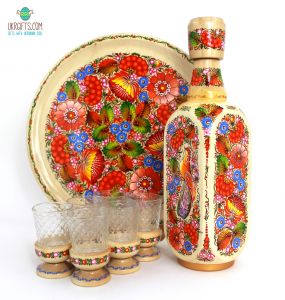 Набор для спиртных напитков "Панський" с Петриковской росписью (08)