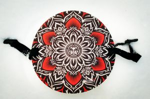 Сидушка туристическая - пенопопа "OBEY AND FLOURISH"