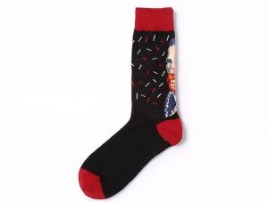 Носки с портретом Ван Гога, в черном цвете