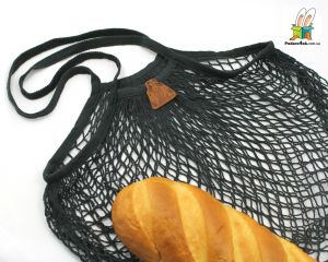 Авоська особо модная "LЮБИ BUTTON", черная