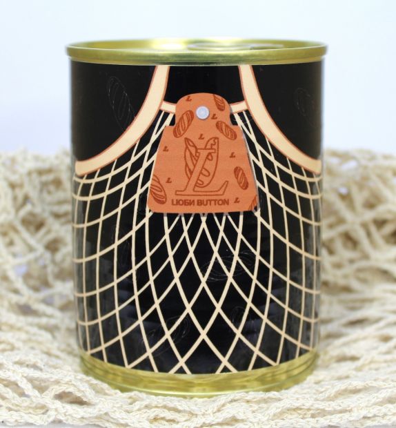 Консервированная сумка-авоська LЮБИ BUTTON (бежевая)