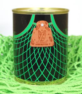 Эко-сумка, авоська LЮБИ BUTTON в банке консервированная (зеленый)