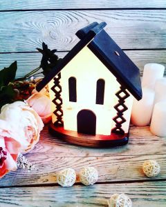 Соляной светильник "Домик" 5-7 кг Цв.