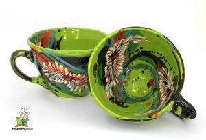 Чашка керамическая 0.5л. (62) (ручная работа)