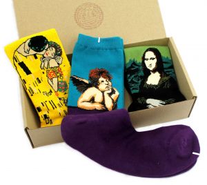 Набор арт-носков "Климт, Рафаэль, да Винчи"