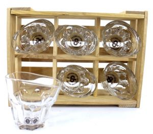 Пьяные стаканы-рокс "Виски со льдом" набор 6 шт в ящичке