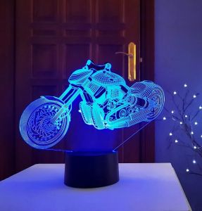3D светильник, ночник "Мотоцикл" 3