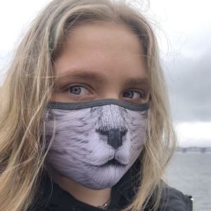 Дизайнерская защитная маска для лица  "Киса"