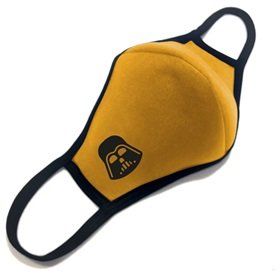 Многоразовая маска для лица "Дарт Вейдер",  в желтом