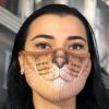 Креативная маска для лица с принтом " Beautiful Cat"