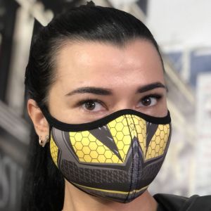 Маска защитная "Sport Reflex" желтая