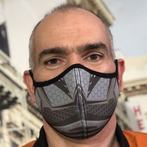 Маска защитная "Sport Reflex" серая