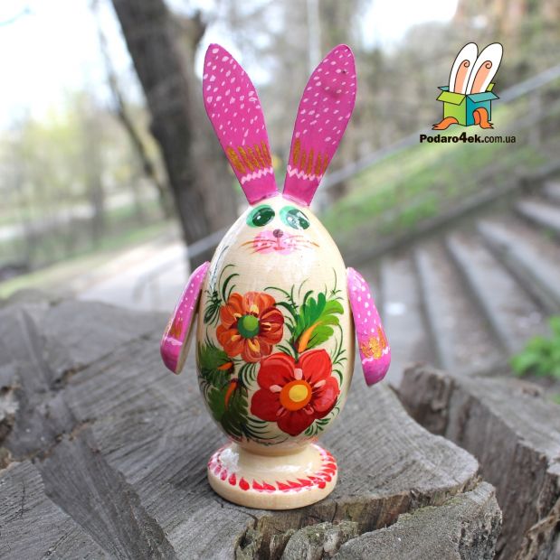 Пасхальный декор " Зайчик-яйцо" (02)