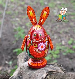 Пасхальный декор " Зайчик-яйцо" (03)