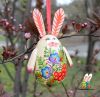 Пасхальный декор " Зайчик-яйцо" подвеска (02)
