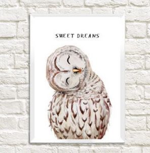 Стильный постер на стену (в спальню) "Sweet dreams"