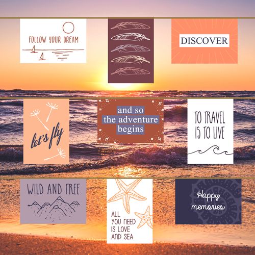 Панно для фото с прищепками "Следуй за своей мечтой"