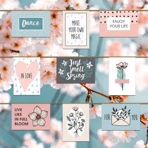 Панно для фото с прищепками "Яблоневый цвет"