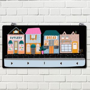 Ключница настенная "Домики"