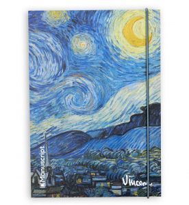 Скетчбук для зарисовок  "Звездная ночь" Виенсент ван Гог плюс