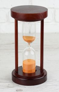 Интерьерные песочные часы, 50 мин.(темная вишня)