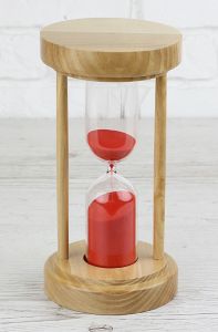 Интерьерные песочные часы, 50мин.(натуральное дерево)