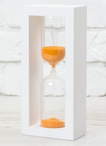 Оригинальные песочные часы, 30 мин.(оранжево-белые)