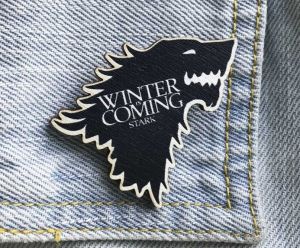 Значок из дерева "Игра престолов"