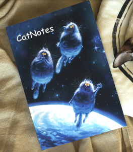 Творческий блокнот "Кот космонавт"