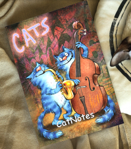 Творческий блокнот "Кот музыкант"
