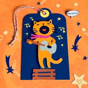 Механическая открытка - сюрприз "Моей Мурке"