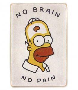 Постер деревянный "Без боли"