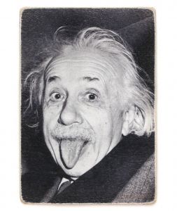 Постер деревянный "Энштейн"