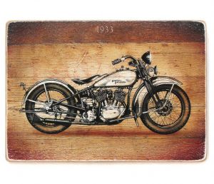 Постер деревянный "Легенда Harley-Davidson"