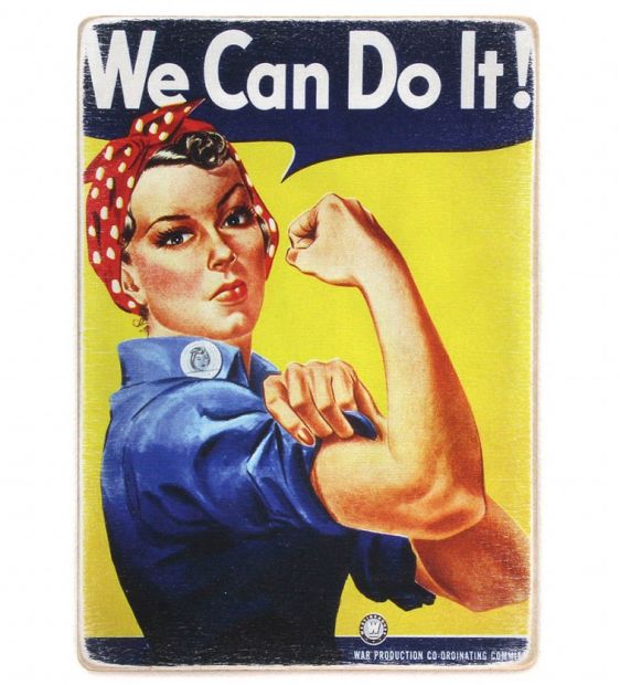 Постер деревянный "Нам все по плечу!"