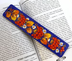 Закладка ручной работы мастеров Петриковской росписи (03)