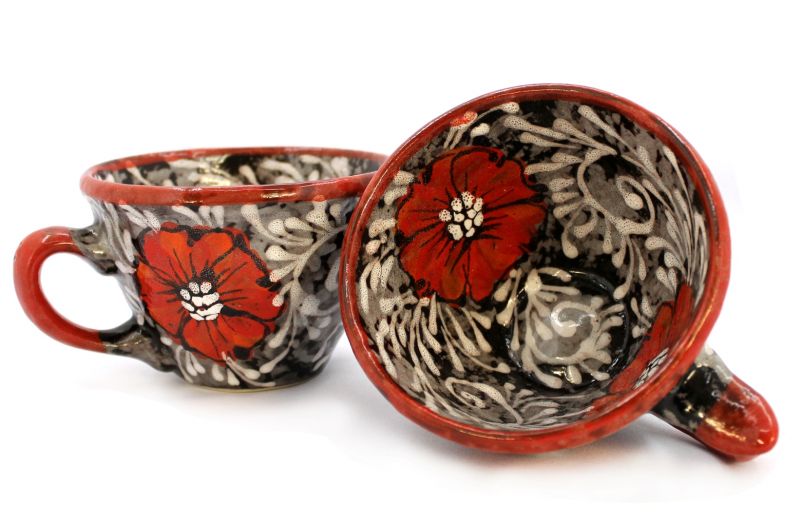 Чашка керамическая 0.5л. (33) (ручная работа)